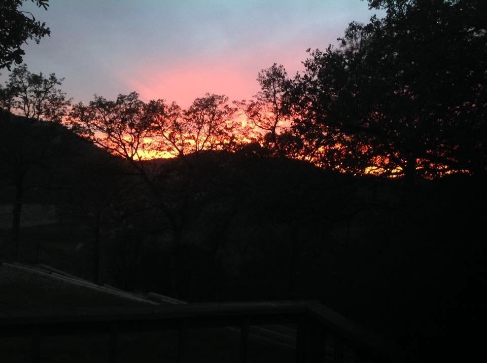 My sunset looked like a fire!