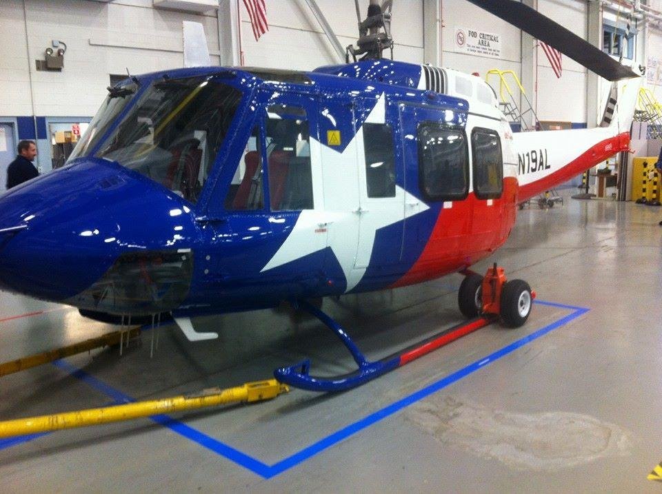 My old aircraft at Bell finally got her face lift. Great job paint shop! She looks great.