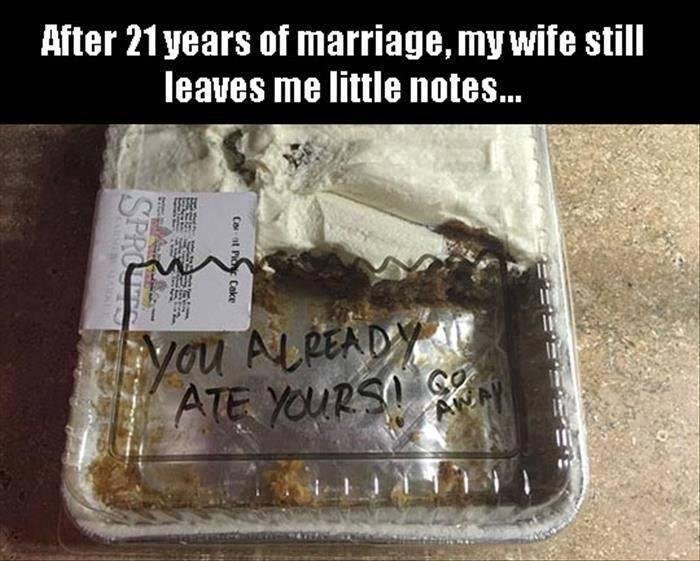 Something funny my wife would do.