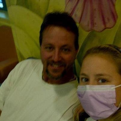 This is my Brother David and his daughter Amanda Cunningham   this is so cute  Get better soon