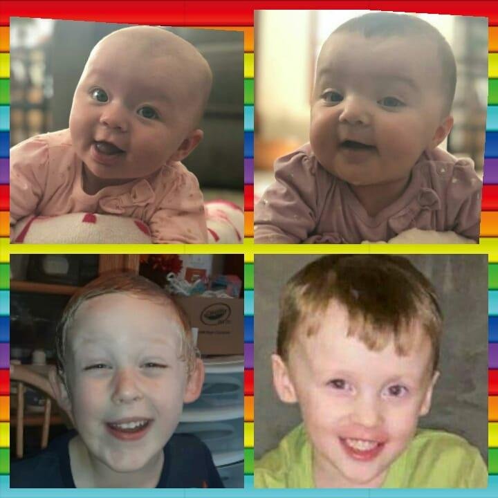 Our sweet grand children. We love you Rayne, Jaxson, Lilliana and Violet. ❤️❤️❤️❤️