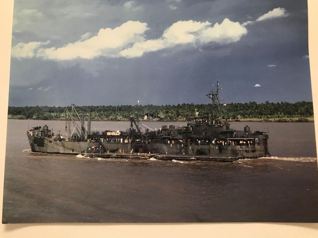 USS Satyr ARL23, "The Green Weenie". Riverboat repair ship. This was on the Mekong river South Vietnam. I spent 1 year aboard this ship in 1969. I was 19 years old. I learned what hard work and long hours were. I'm glad I