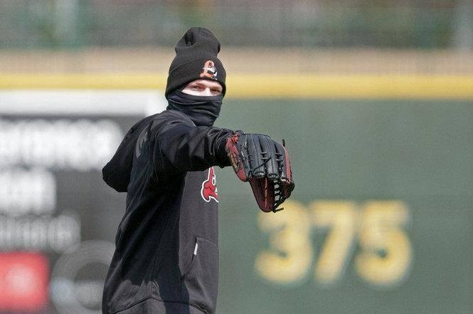 Alex Verdugo practicing in Michigan.