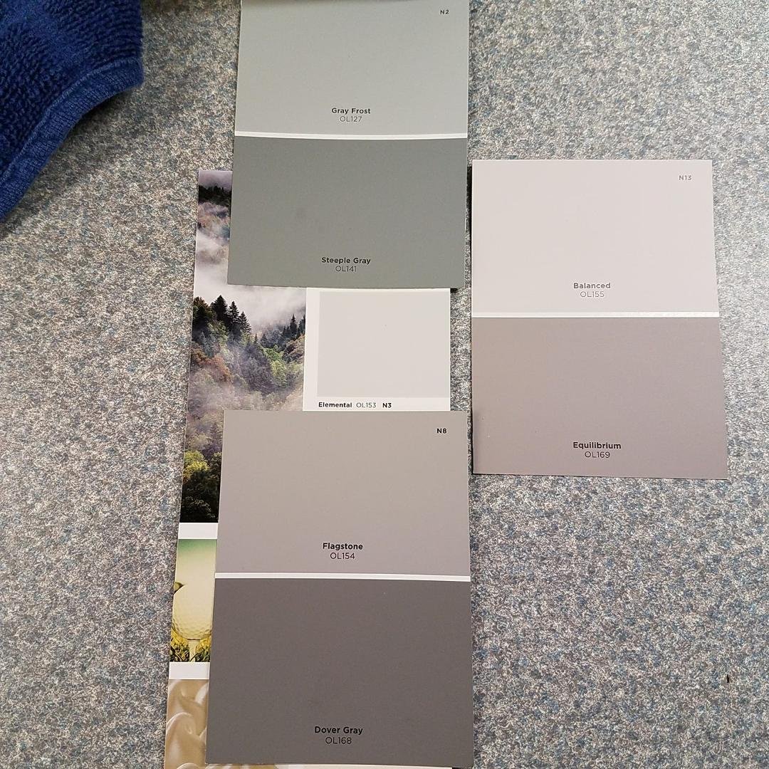 Decisions decisions decisions... what color do I paint the kitchen, living room, dining area, laundry, and hall...
