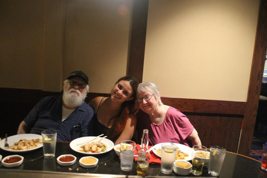 At Benihanas for dinner with Taylor Lianne Coty