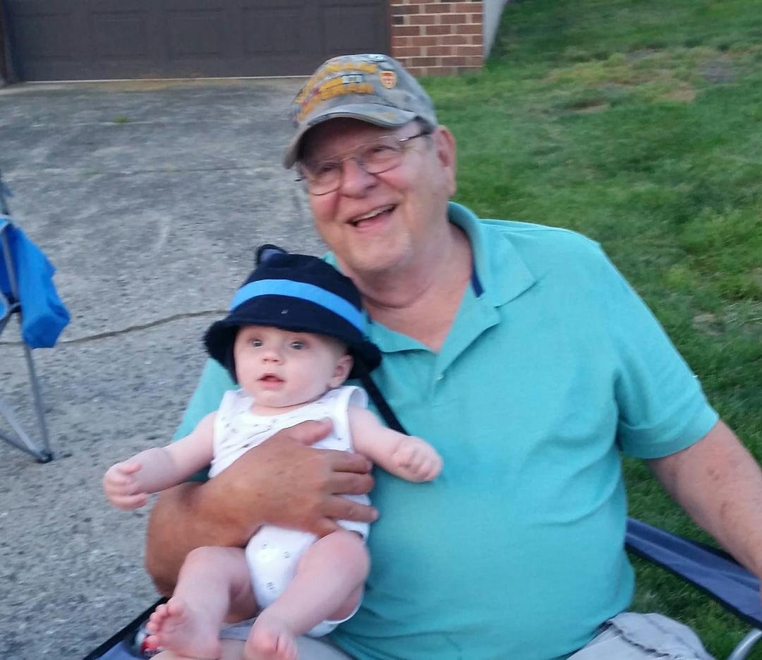 My newest grandbaby, Bryant, 1st 4th of July parade