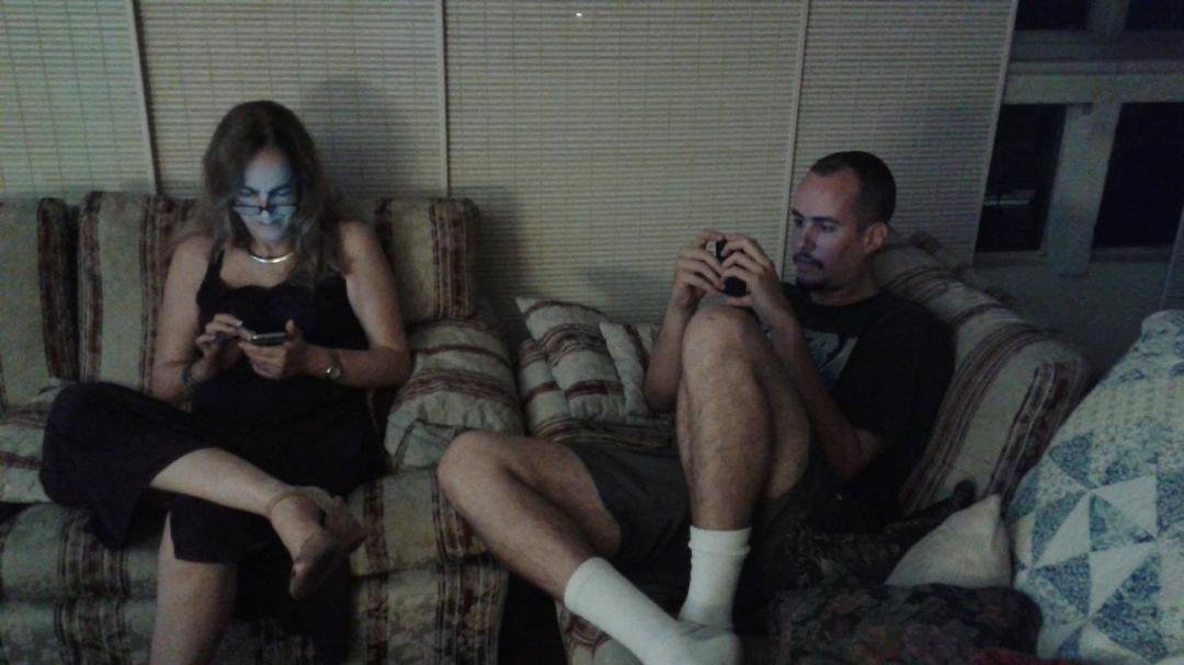 That is how we communicate now!!! hahahahaaaaa..
They're going to kill me when they find out!!!!