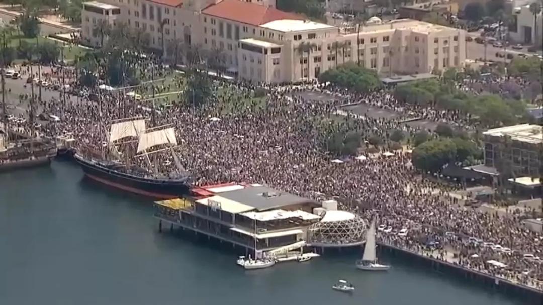 This is the no Kings March I attended in San Diego, on 6/14/2025 (I'm one of those little Black dots,lol). I don't just talk it, I walk it (Love you Aunt Thanell). I will always do everything in my power to fight against 'C