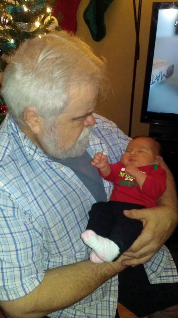 Great Grandpa and Adelynn