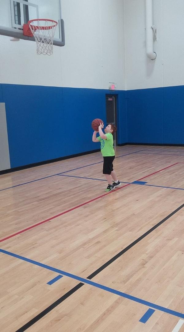 Playin' some round ball this weekend with my man "Lebron" Isaac James! BOOM!