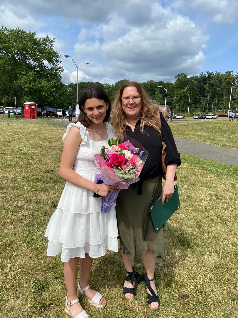 I would like to congratulate my beautiful granddaughter, Jamie, on her graduation from 8th grade. I am so happy that I was able to share the graduation with you!!!🧑🏻🎓🧑🏻🎓🎉🎉❤️❤️