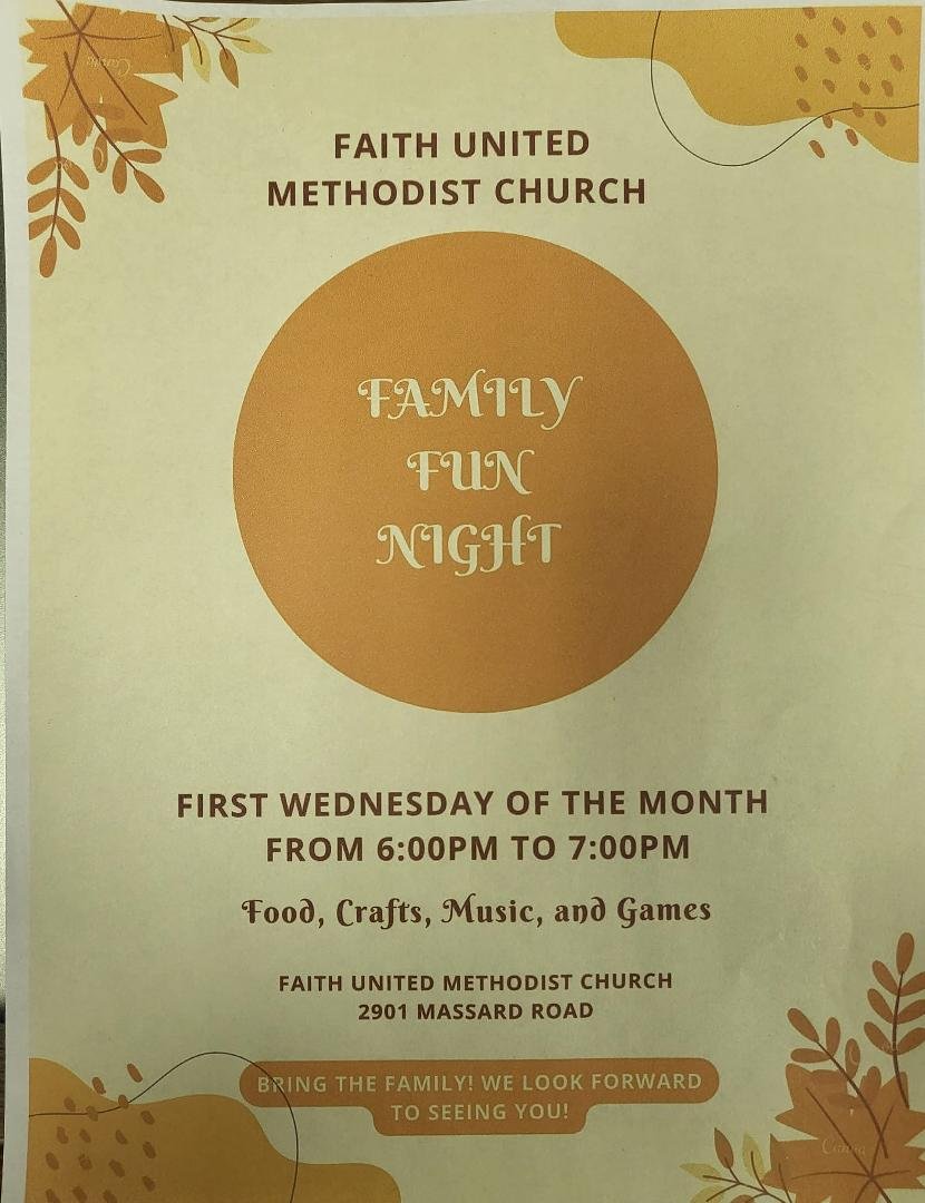 Begins Wednesday, September 7th at 6pm. Games and activities for parents as well as grade school kids and also junior high youth.