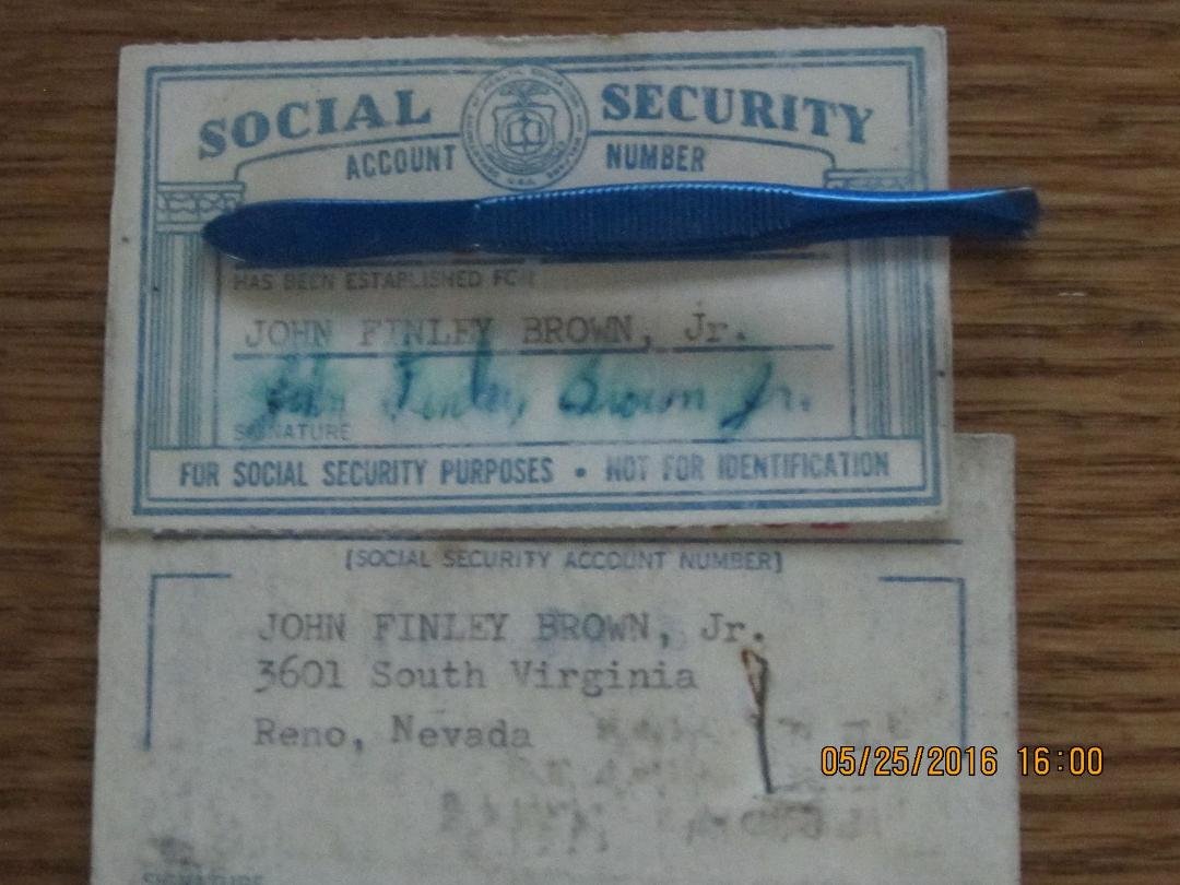 ...does any one still have their original Social Security Card?...