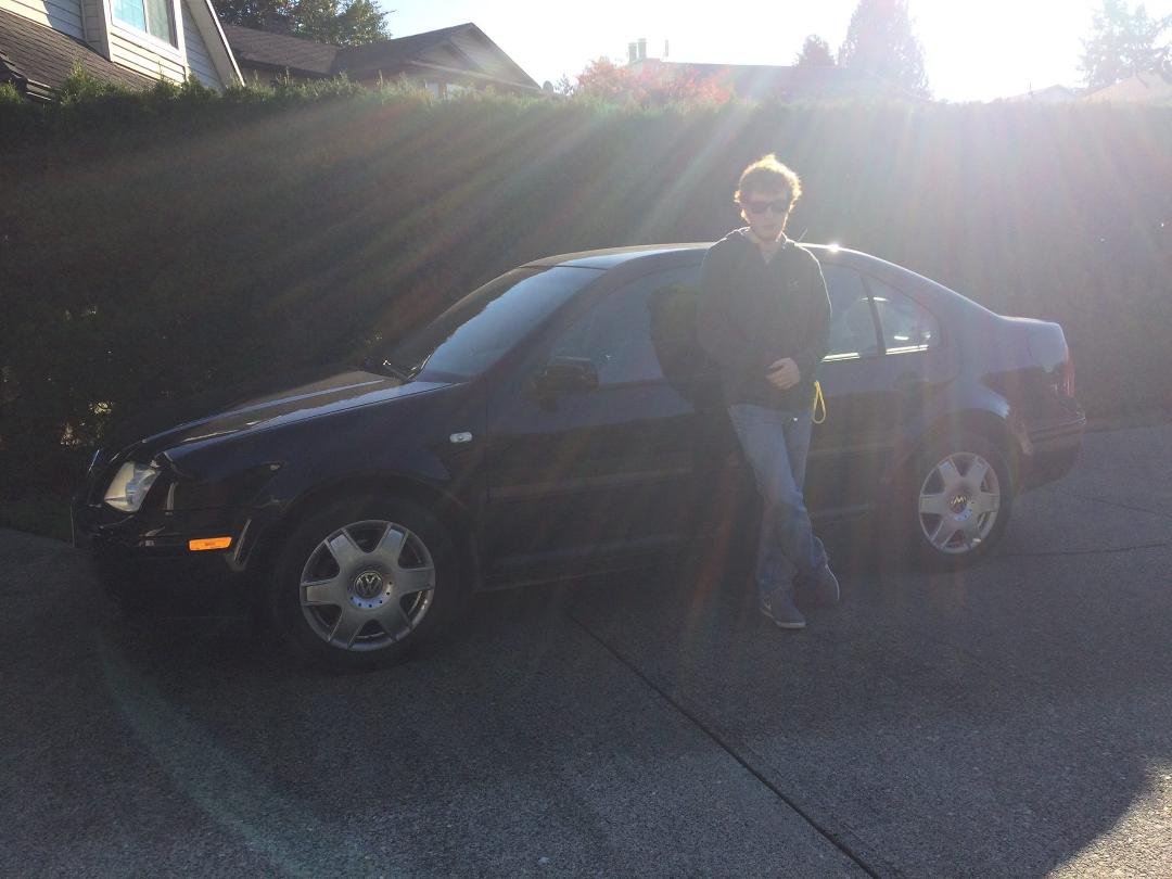 Billy bought his first car!