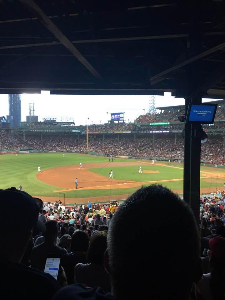 It is an interesting perspective to be at Fenway as a Yankee fan. Unfortunately the Yankees were not good.