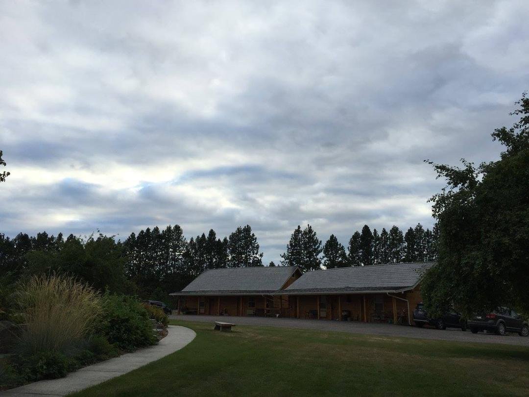 Cabins at the B&B we stayed at in Columbia Falls MT