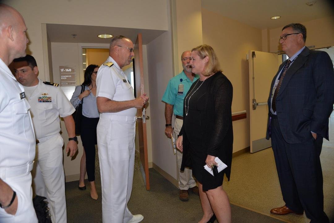 Got to meet the Vice Admiral on Wednesday....Happy Navy Week....U.S. Navy Surgeon General Vice Admiral Faison