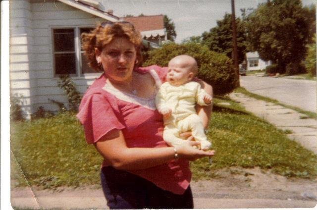 I took this picture in New Castle, IN. Joey is my youngest son. It was taken in Spring of 1979. My Favorite photo of them two. RIP Wanda.
