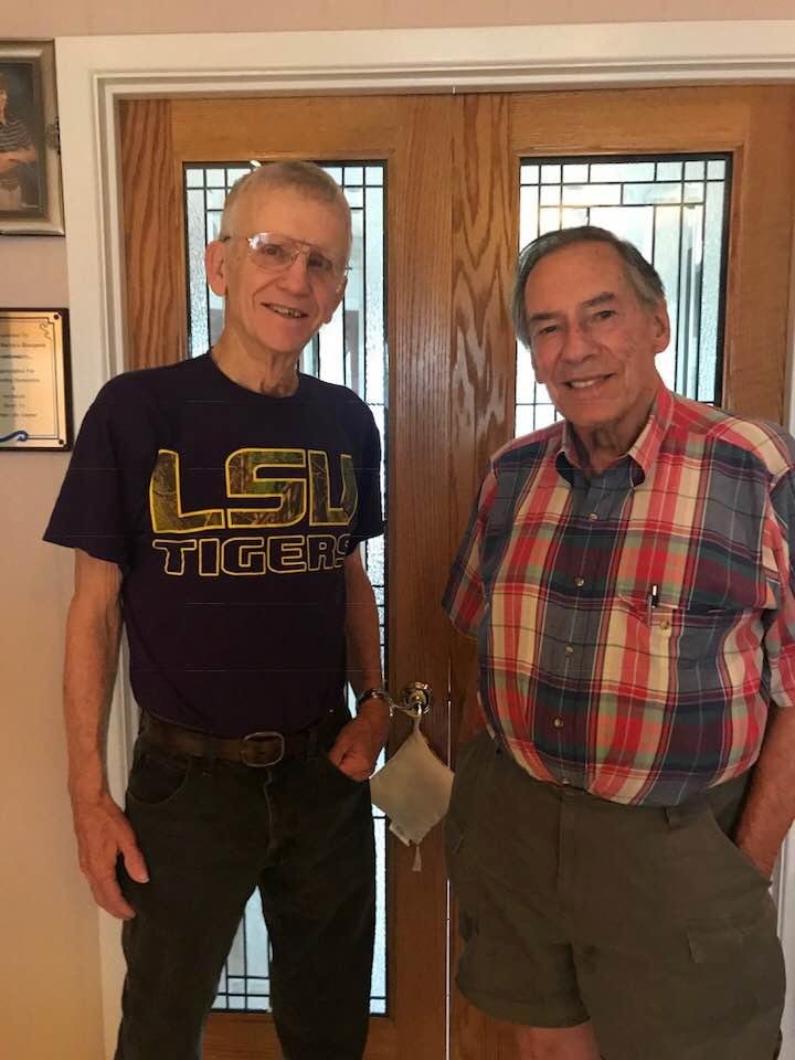 Two friends remembering the “Good Ole Days” Larry and Melvin