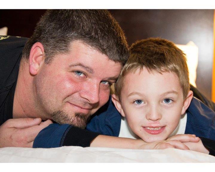 My son-in-law Doug and grandson Haydyn