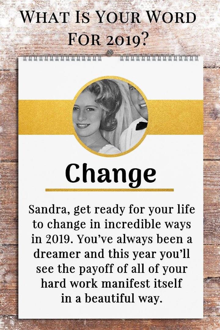 I would say this is good. Need changes good ones with good outcomes are my wish for 2019