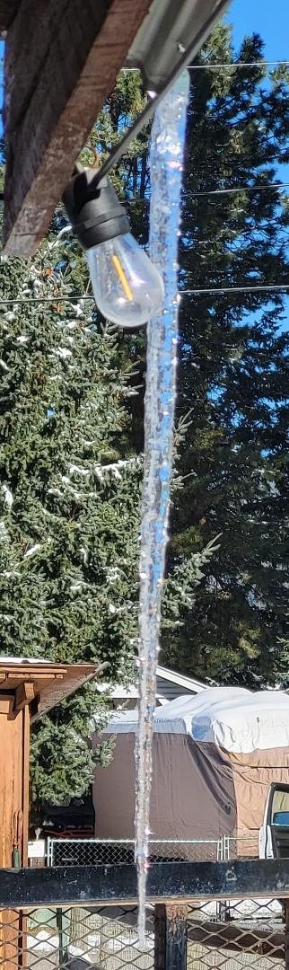 Just a little icicle, no big deal