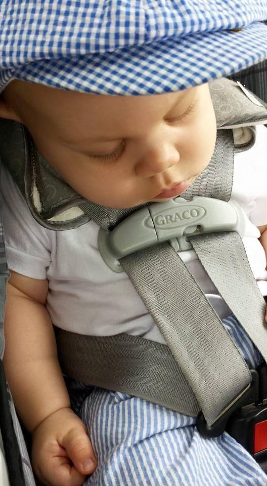 JT went to church with us this morning.