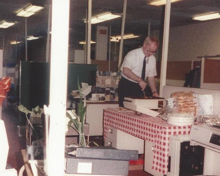 Coleman Archives
DESC Kettering Pot luck - Apr 1990
I fixed homemade Sloppy Joes
Celebrating advancement GS-5-7-9