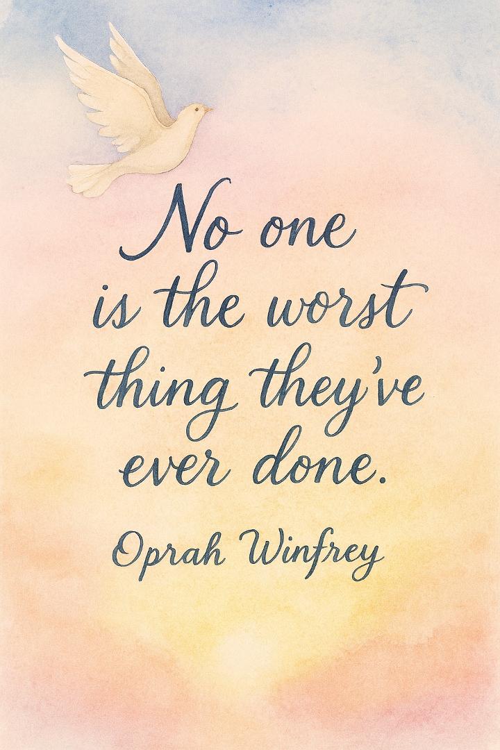 Oprah’s compassion was forged through adversity. Her words remind us: shame doesn’t define us. Grace begins when we look beyond labels — toward growth, understanding, and self-forgiveness.