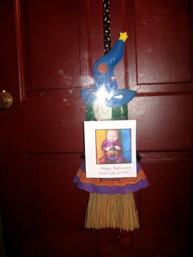 Had to bring a little Lila to our house this Halloween, this was at the kids' eye level! :))