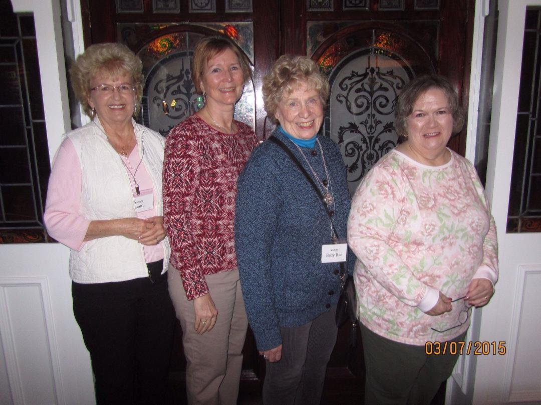 Four of us girls from the Buchanan Woman's club enjoying and loving Ireland, from left to Rt. Laura, Sheila, Betty Rae & Gail Rice at hotel in Killarney. While staying there we visited Blarney Castle where 3 of us climbed