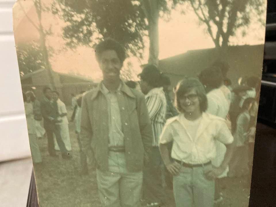 Me and James Thomas at 1975 Edgewood jr.High school graduation. I was a tiny lad,and happy I found this pic.James Thomas was one of my best friends I met when his family moved down the street from Bassett H.S. I met him at