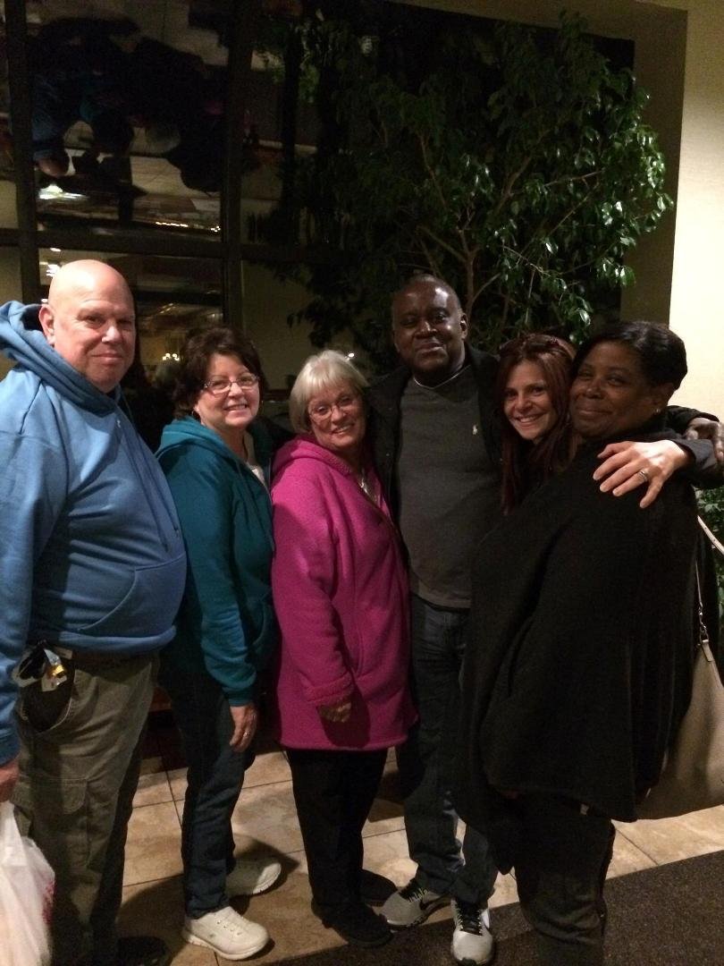 Barb, Penny and Dan finally made it to the class reunion at Lakehurst Diner! Lol Vicky, Darrell and Tammie were in attendance also!