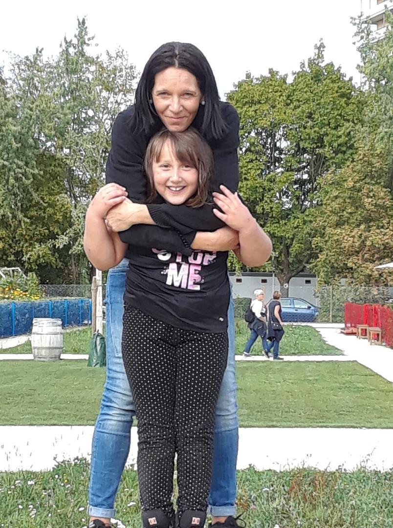 My German daughter Sandra and granddaughter Charlotte together at last.
