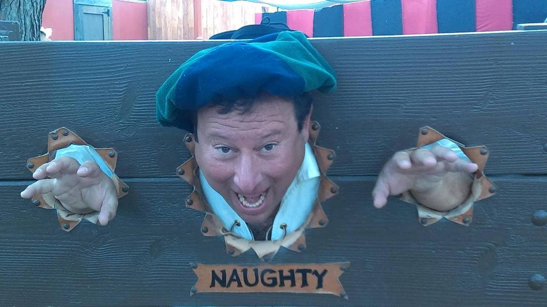 Having fun at the Renaissance Pleasure Faire in Irwindale, California.