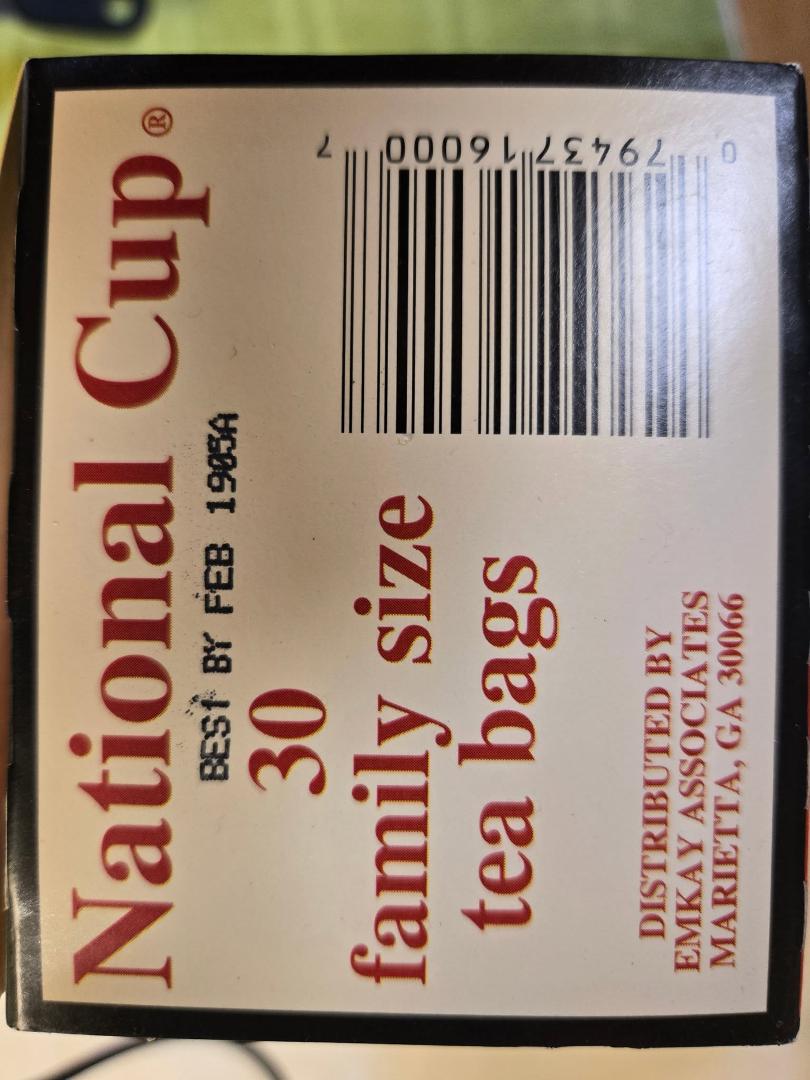 A new record - throwing out a box of tea bags "Best if used by February 1985." (Not a big tea drinker, obviously.) :)