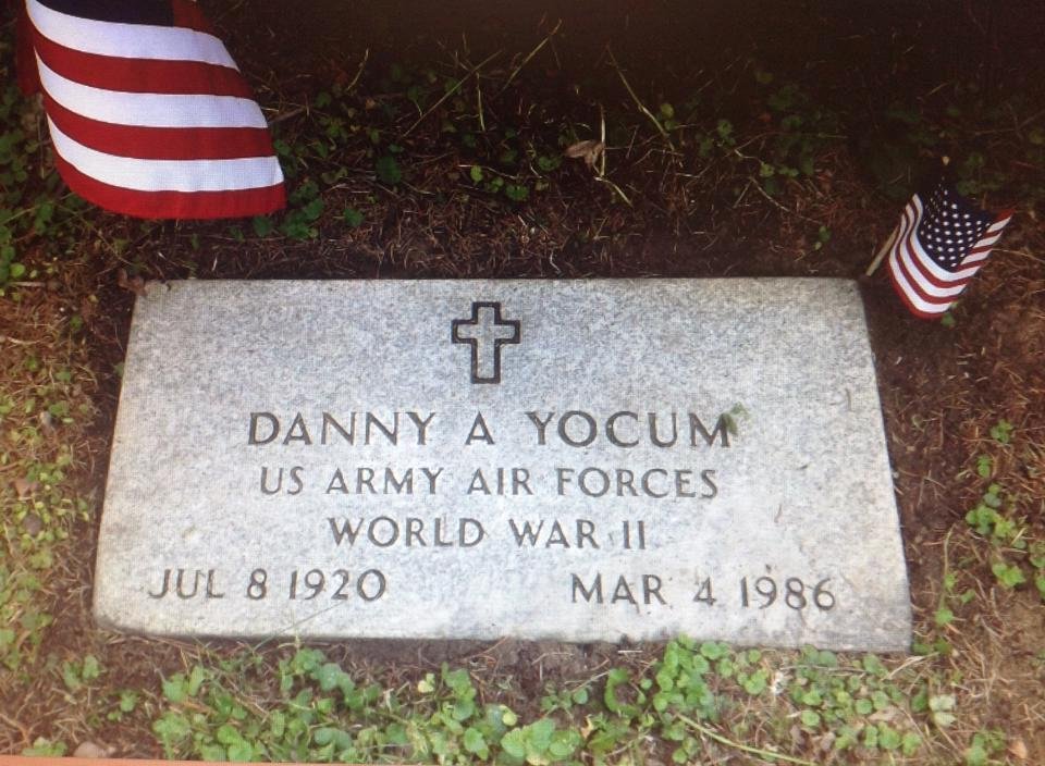 Danny's grandfather Yocum's military plaque
