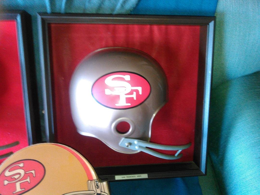 Vintage 49er full size helmet display $75 plus shipping