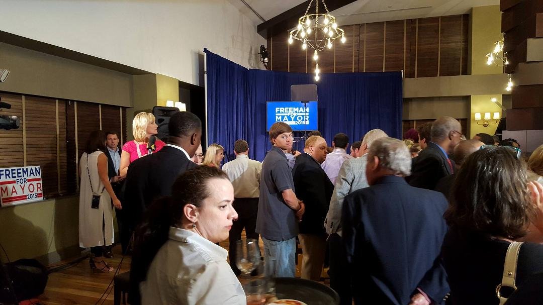 Sad nite at the Freeman campaign gathering ! Only 700 votes short of making the runoff !