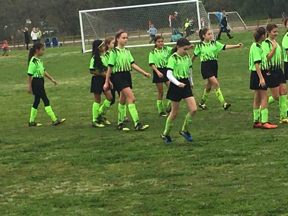 Mia’s team won their first playoff game 2-0!