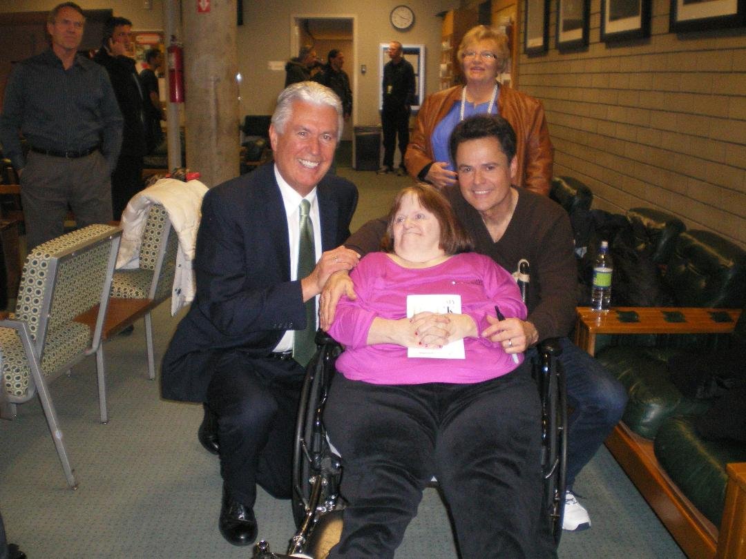 Back Stage with Donny Osmond 26 December 2012 and 
President Dieter F. Uchtdorf