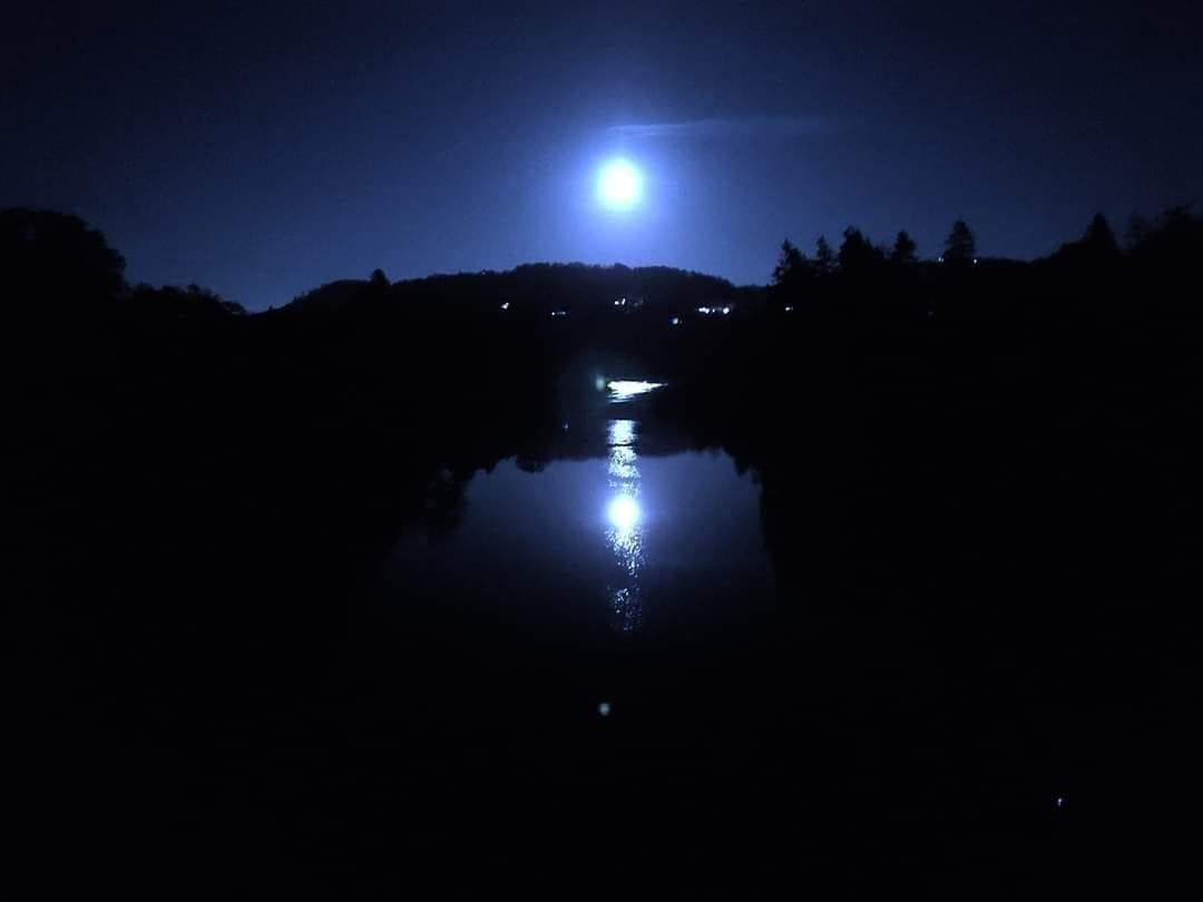A local resident took this beautiful photo last night..a blue moon.