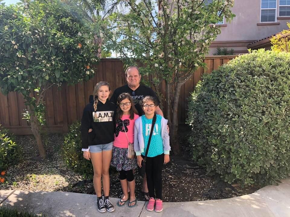 Grandpa and his movie dates for A Wrinkle In Time today.