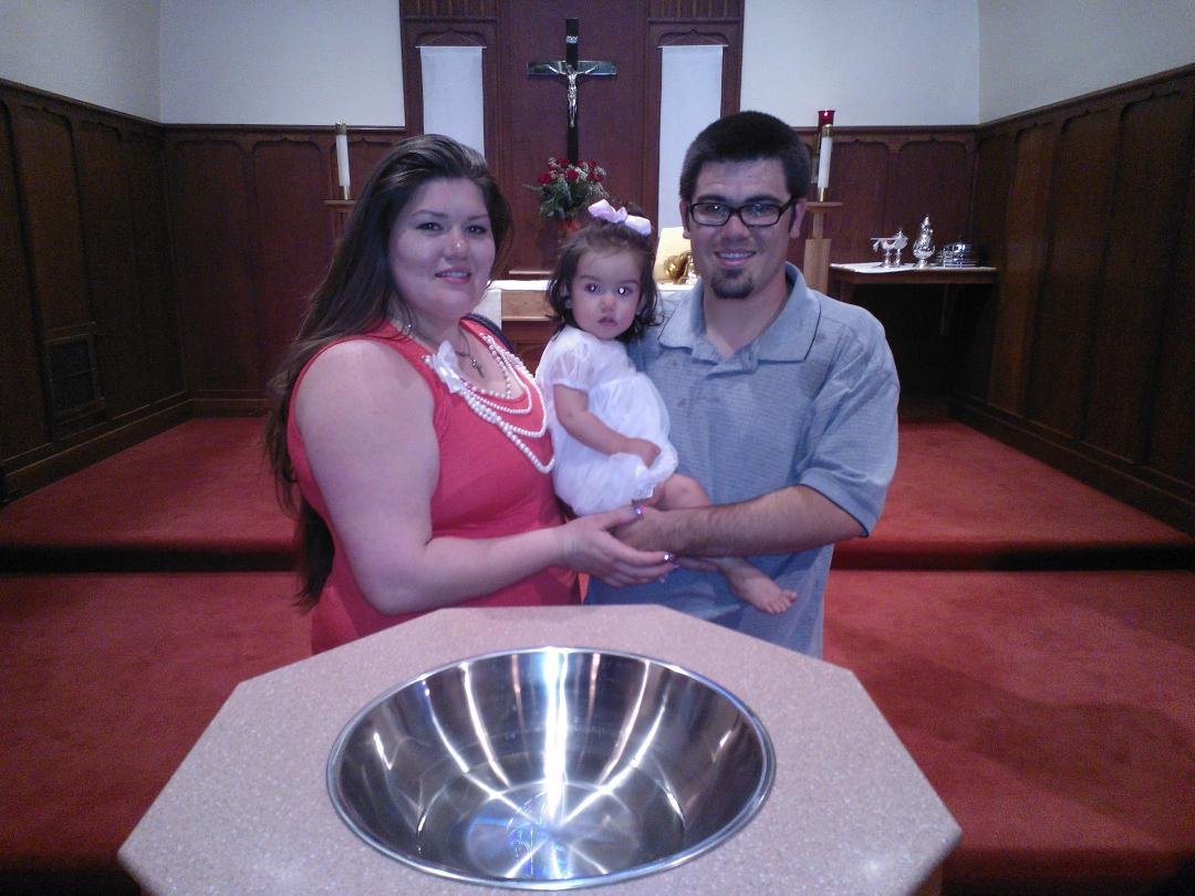 Avianna at her baptism 6-15-2014