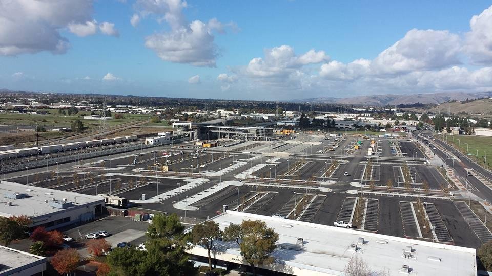 Overlooking the new Warm Springs Bart station.