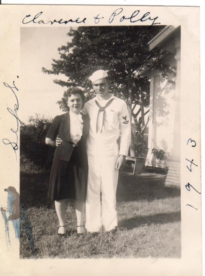 War bride and her sailor, 1943. My mom and dad. Proud of his service in WW2.