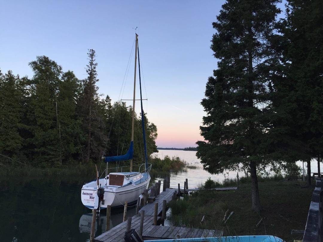 Last night in Hessel till next month. Beautiful sunset..