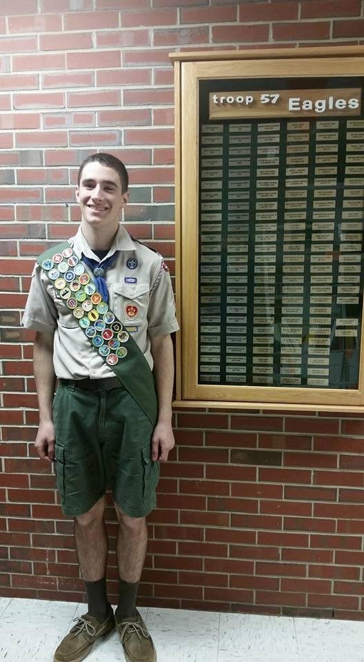 Trey, Eagle Scout, well deserved.