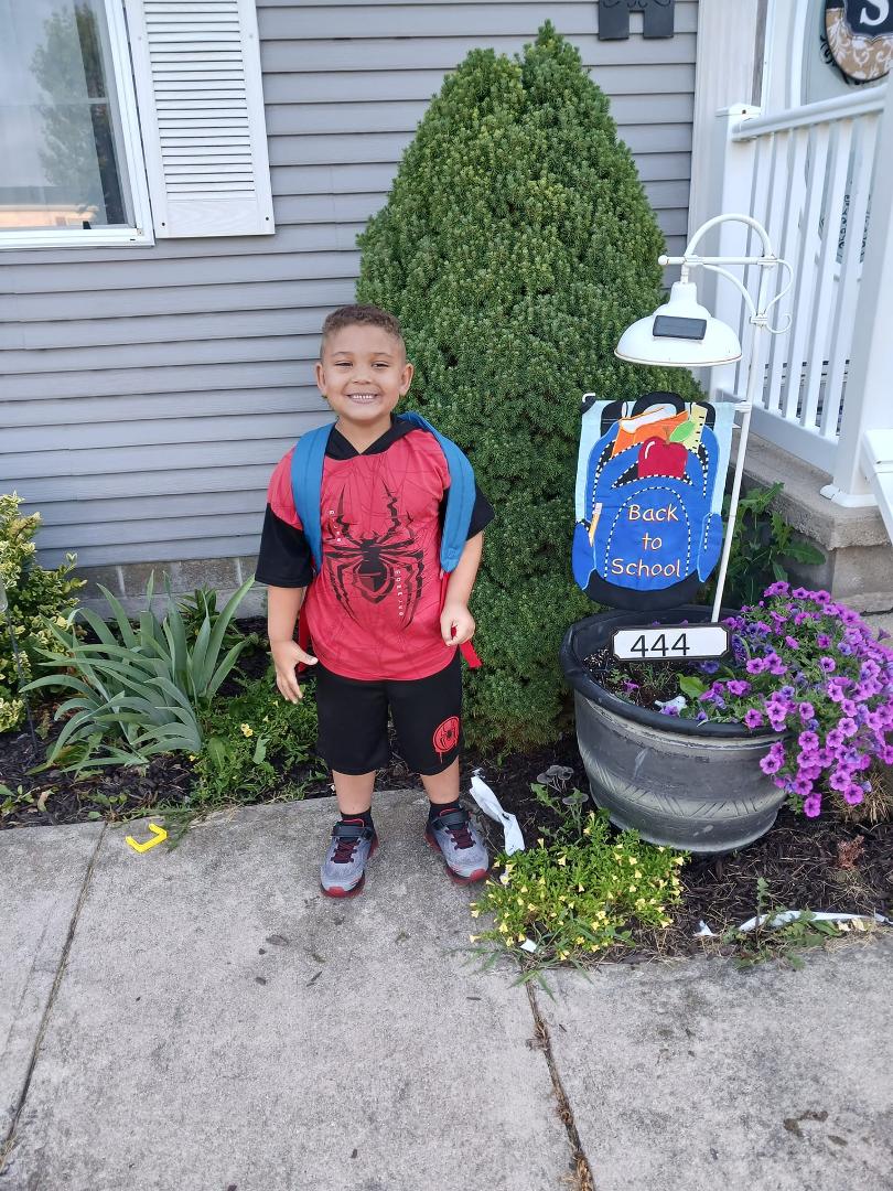 Quentin's first day of
Kindergarten