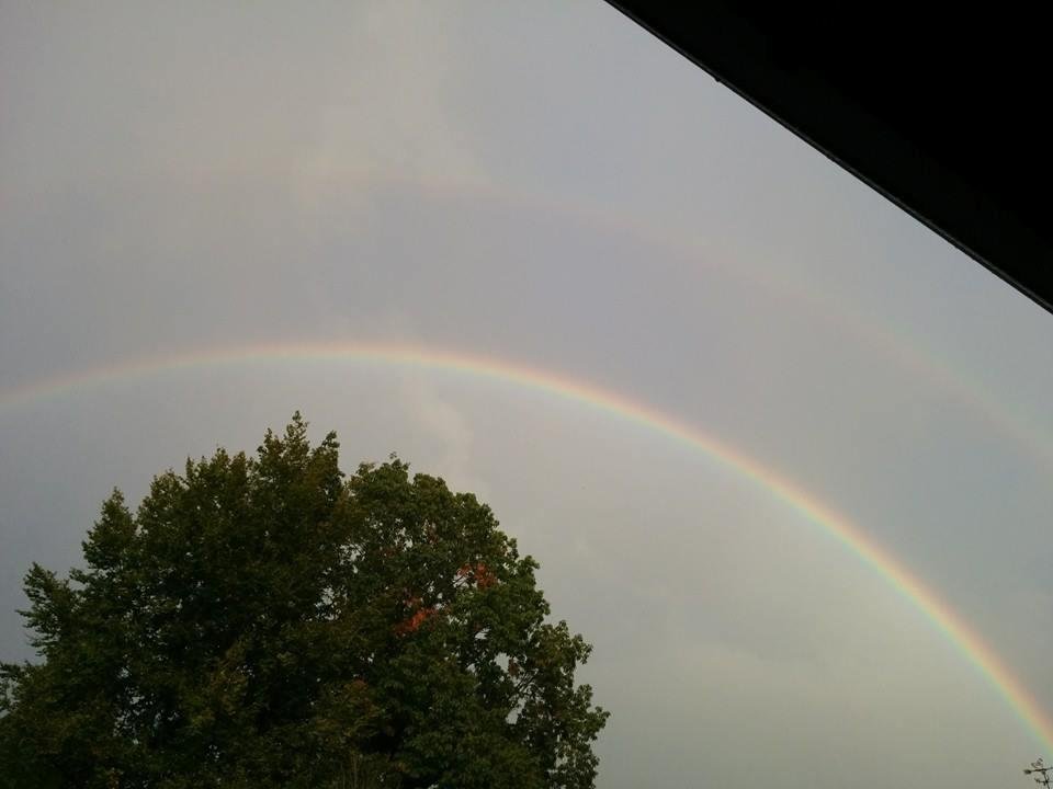 A double rainbow!